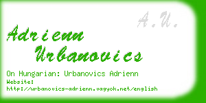 adrienn urbanovics business card